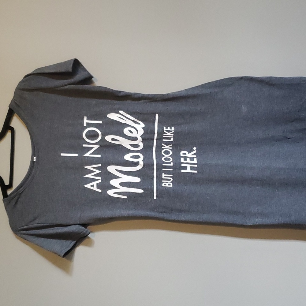 Womens  stylish  I Am not a Model tee dress